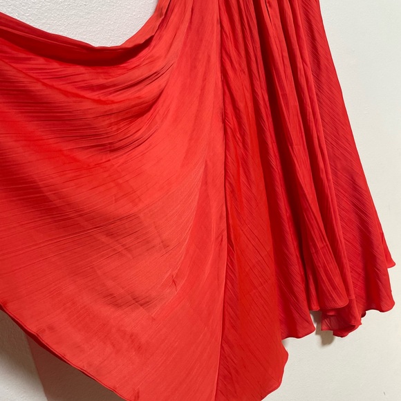 Summery tangerine Anthropologie midi skirt NWT - Picture 3 of 4